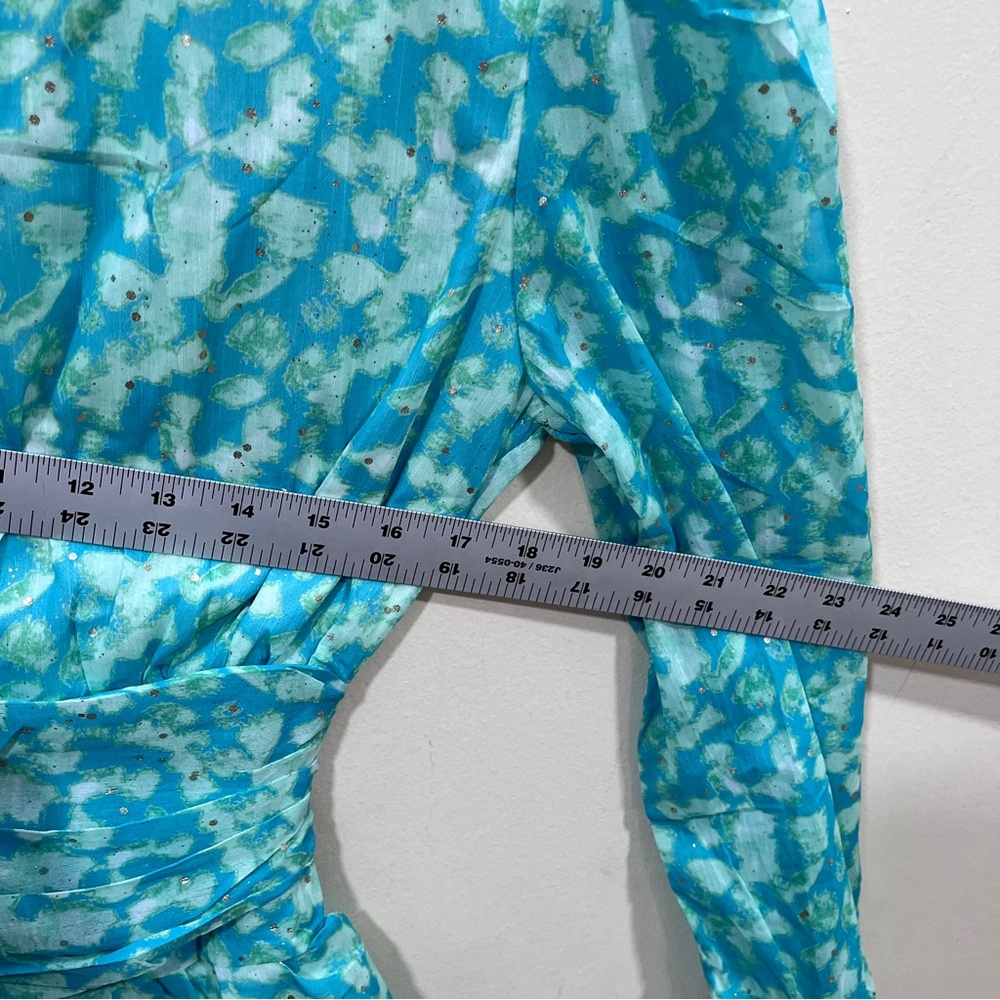 Easy Clothes Blue And Green Manae Dress Our Color: Blue And Green size medium - Picture 6 of 10